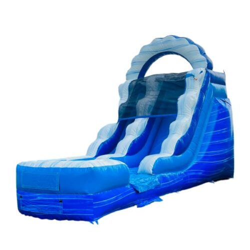 Blue Marble Inflatable Water Slide with Blower