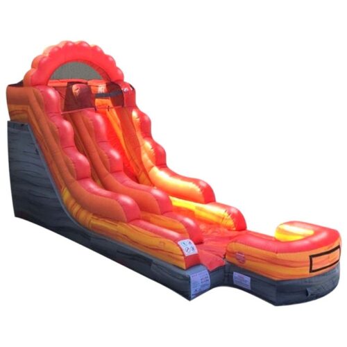 Fire Marble Inflatable Water Slide with Blower
