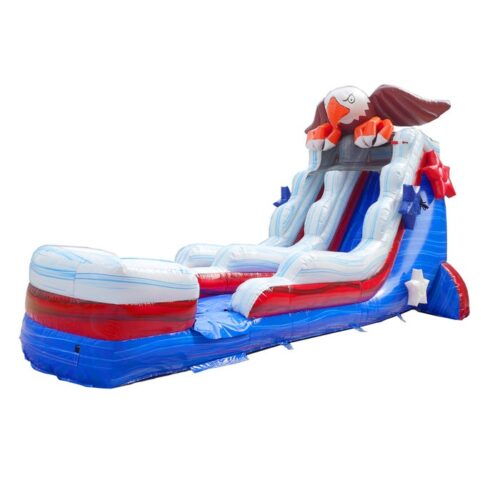 Bald Eagle Inflatable Water Slide with Blower