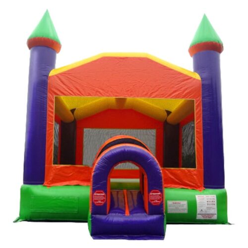 Orange Castle Inflatable Bounce House with Blower