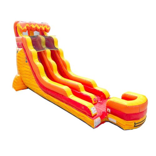 Lava Wave Marble Inflatable Water Slide with Blower
